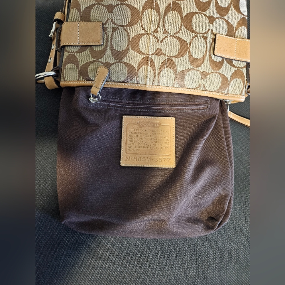 Vintage COACH Logo-Pattern Shoulder Bag PRISTINE - Picture 11 of 14